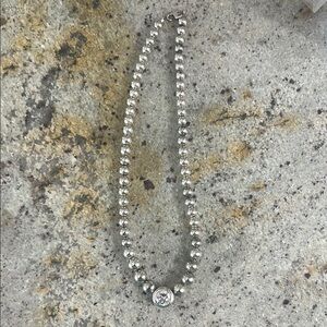 Sterling Silver Beaded Necklace
